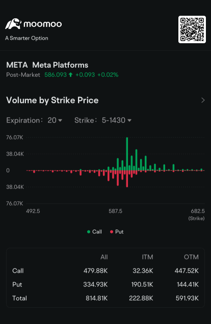 Metaは、テスラやエヌビディアと共に最もアクティブな株式オプションに参加しています：オプションのチャッター