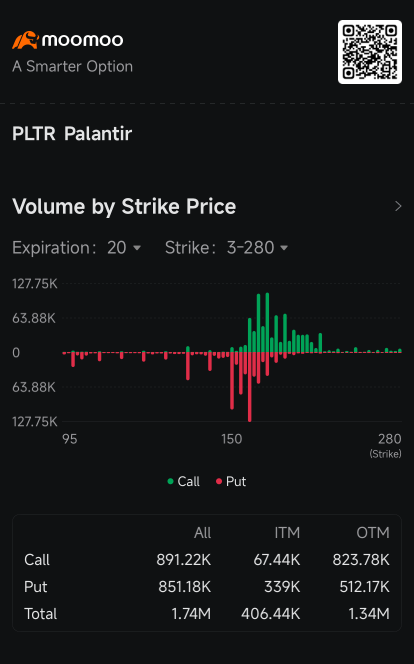 Palantir的看跌期权交易量随着股票进入修正区间而上升：期权动态