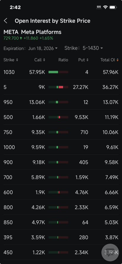 Meta Bulls Hold on to $1,030 Calls, Hopeful Stock Could Surge Past ATH: Options Chatter