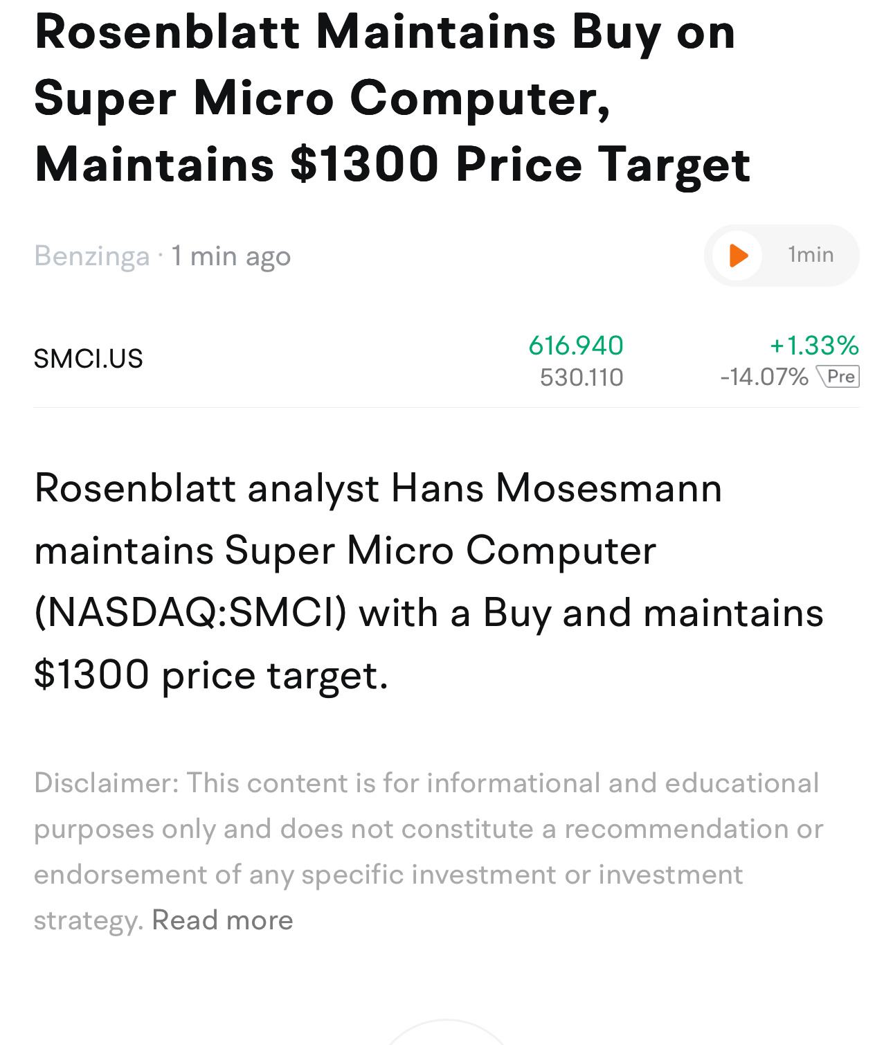 $スーパー マイクロ コンピューター (SMCI.US)$