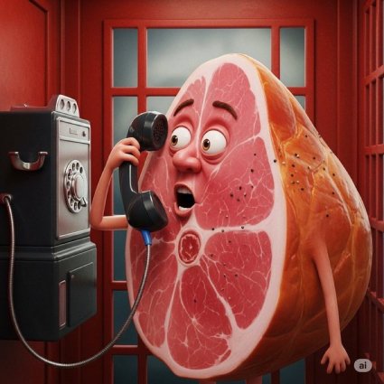 电话上的火腿