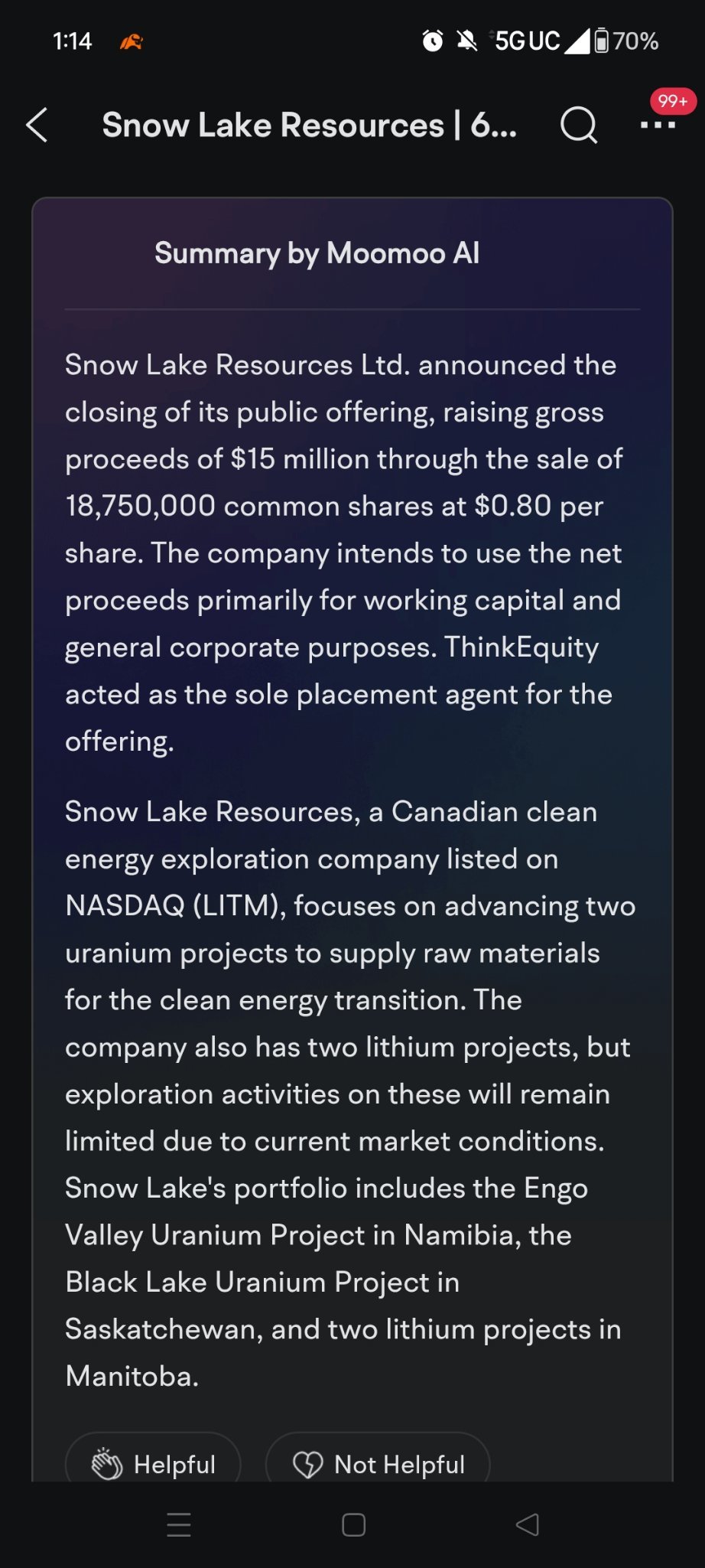 $Snow Lake Resources (LITM.US)$ 寻找队友！！！！