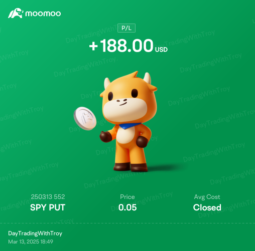 $188 Spy 看跌期權