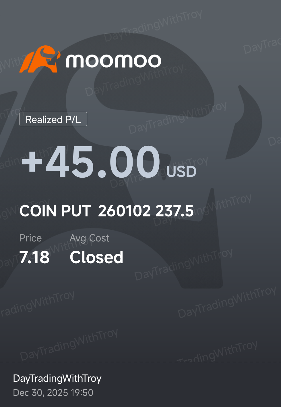 COIN期权上赚取的45美元利润是一个教科书式的短线操作- moomoo 社区