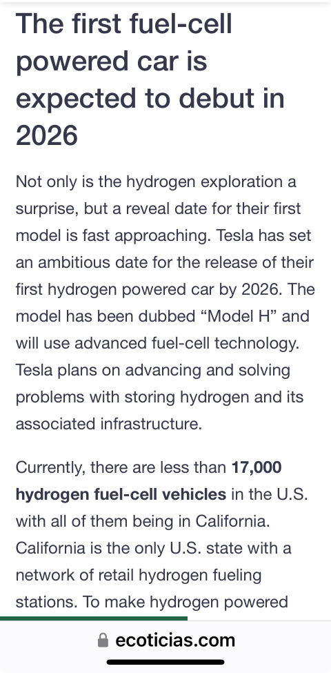 Look who likes Hydrogen…