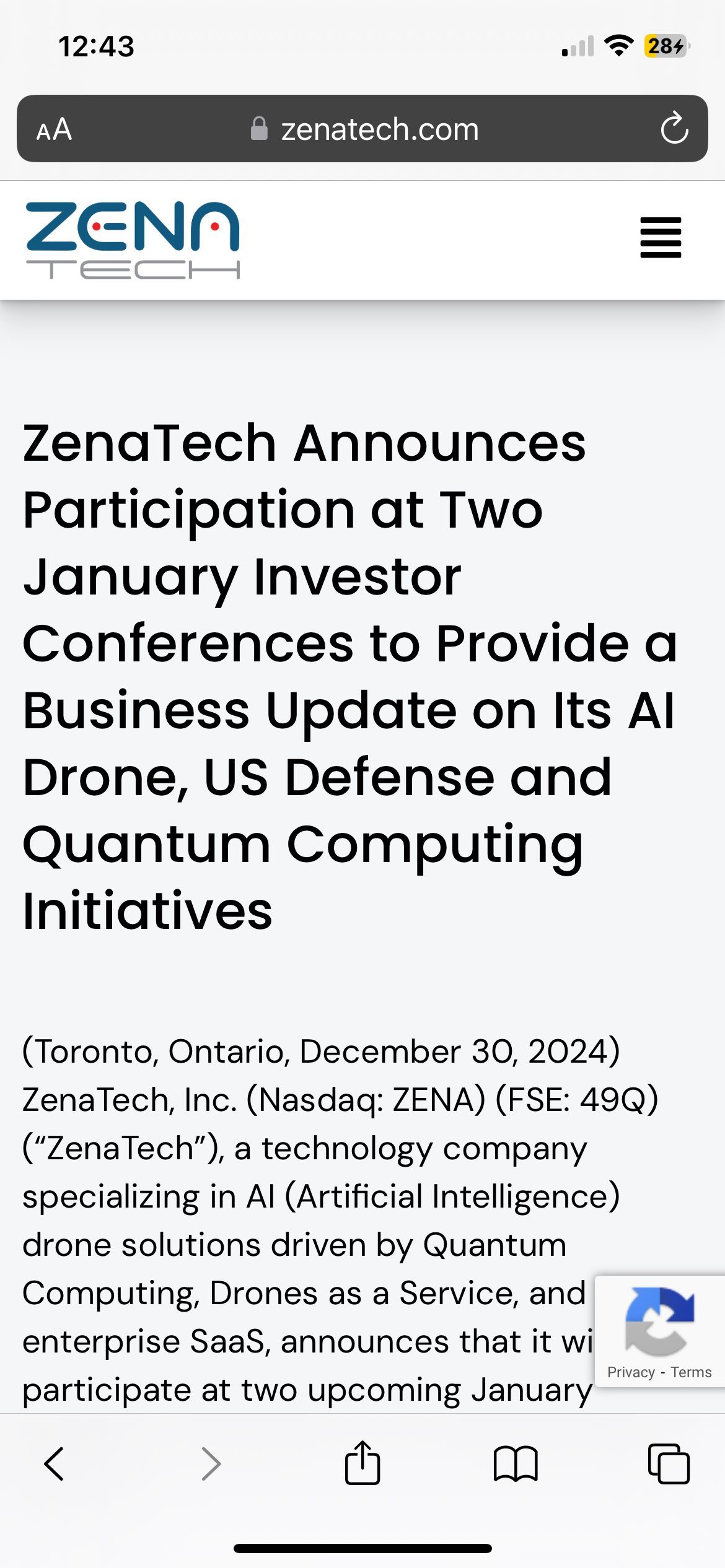 $ZenaTech (ZENA.US)$ good news coming this month🚀🚀