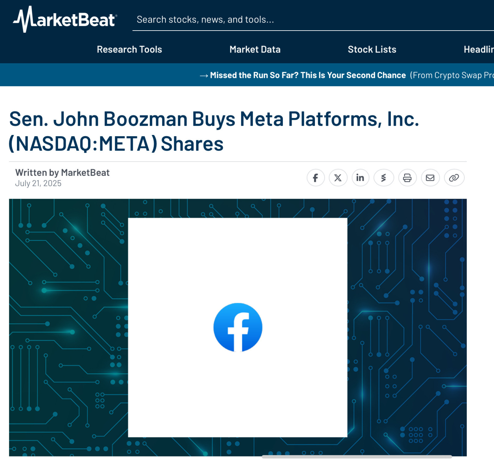 Meta Platforms (META.US)$ 密切关注谁在购买🚀🚀 [链接: 参议员约翰·布兹曼购入Met... - moomoo 社区