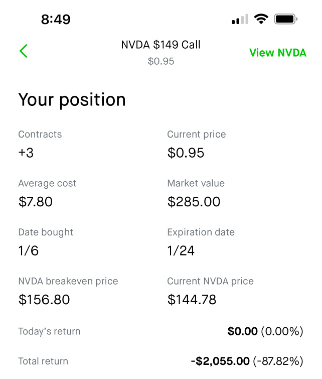 NVDA lookin like it’s gonna hit new high