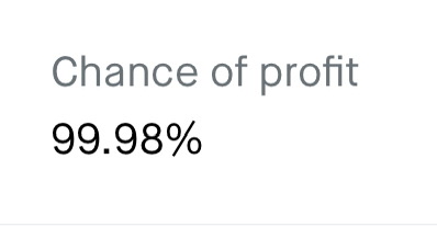 this is my percent chance of making 3000 per week cause I se ...