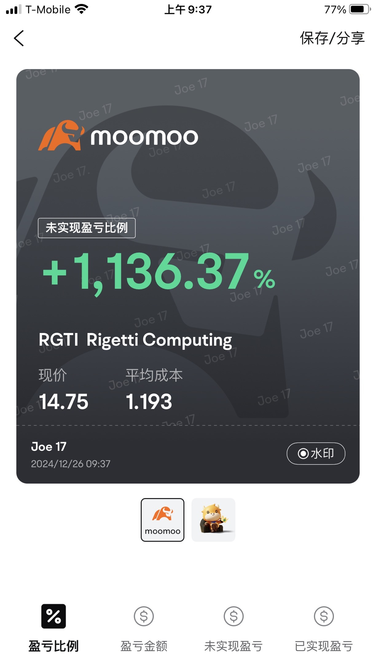 $Rigetti Computing (RGTI.US)$ 這隻股票讓我得到驚喜，量子題材會橫穿2025整個賽季，看看他最後會給我們帶來什麼樣的體驗