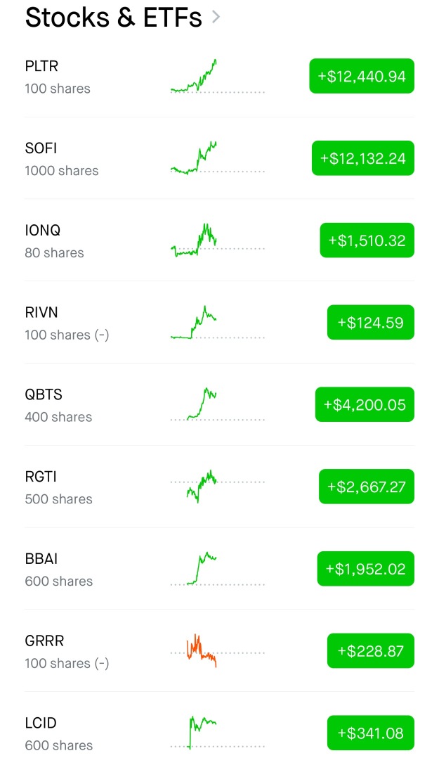 盡情享受你的股票吧