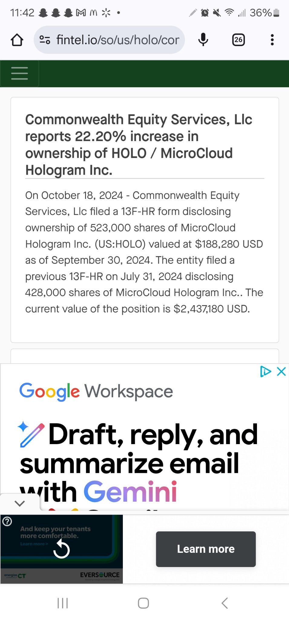 $MicroCloud Hologram (HOLO.US)$ big buy