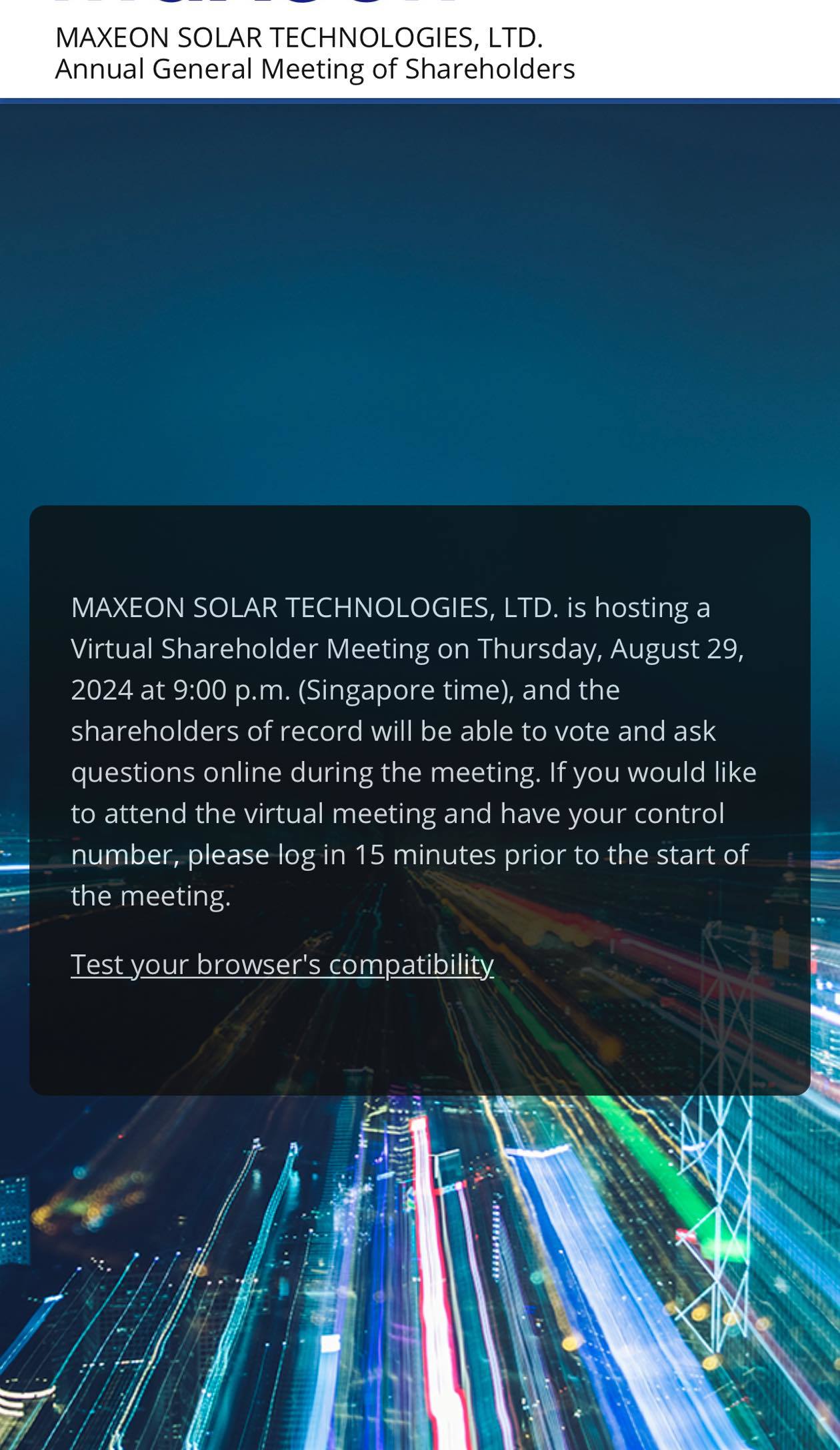 $Maxeon Solar Technologies (MAXN.US)$