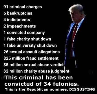 The founding fathers of the USA never dreamed that criminals could become presidents!