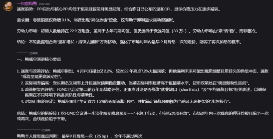2025-05-15十年美股经验之鲍威尔发言判断