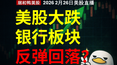 美股大跌银行板块反弹回落？
