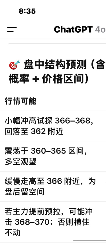 來來來，經過我和小G的討論和分析，我今天的大致策略就是搏call