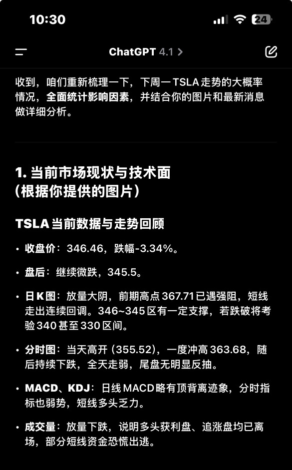 回應剛才 韭菜兄弟的提問 想問問小G同學對下週一開盤怎麼預判，我現在把答案發出來