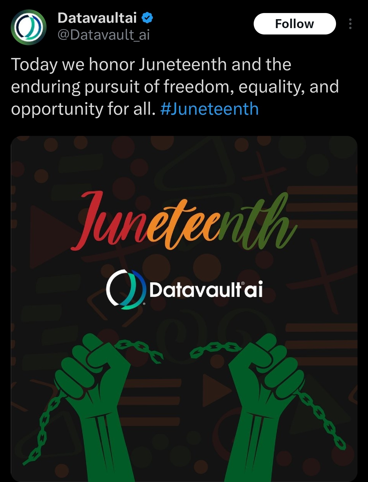 $Datavault AI (DVLT.US)$ sir! more good news from $Datavault AI (DVLT.US)$ ! they support the freedom sir! I am bull on stock! I buy more