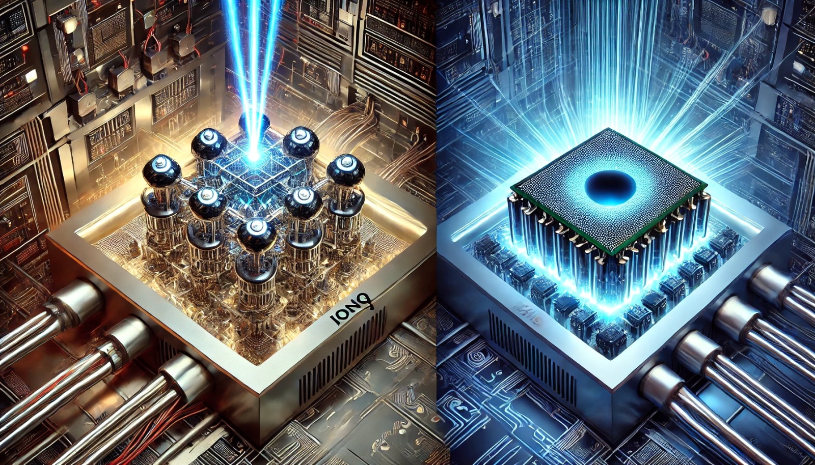 IonQ vs. Google: The showdown of technology and applications between ion traps and superconducting quantum computing.