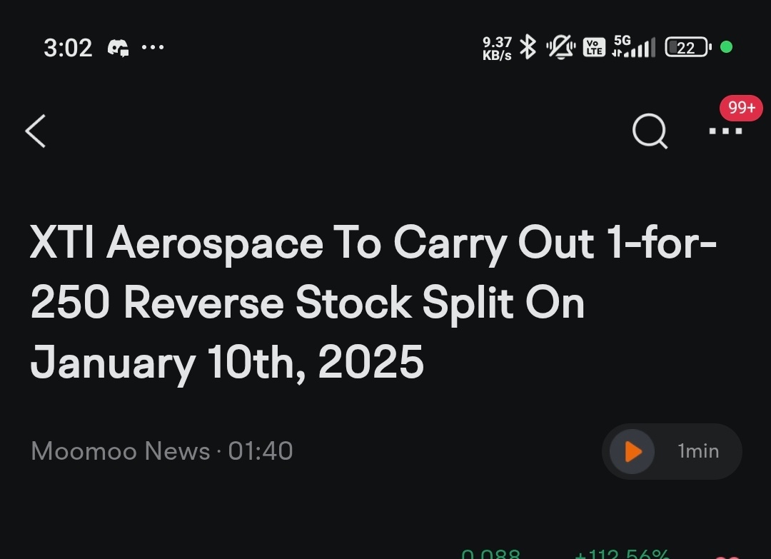 $XTI Aerospace (XTIA.US)$ so what's going to happen from here? 😲😲😲