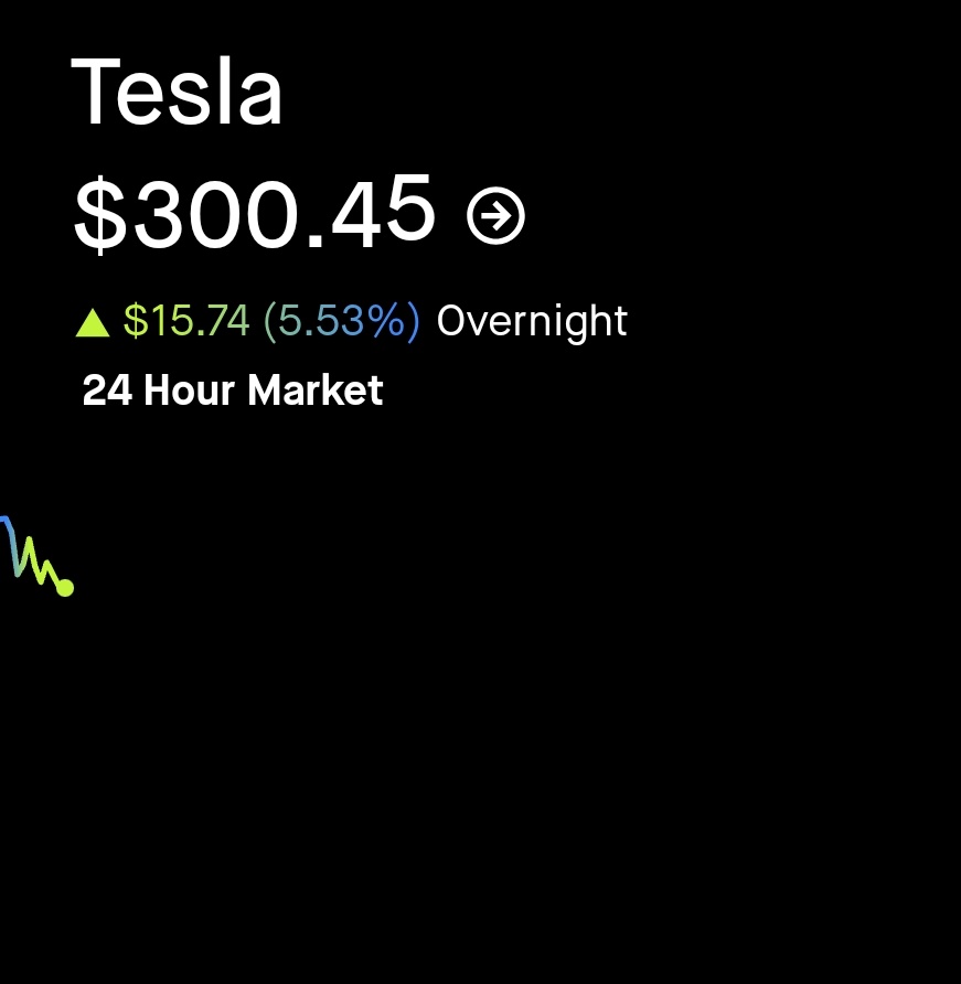 $特斯拉 (TSLA.US)$ 在300賣出嗎？明天會漲還是跌