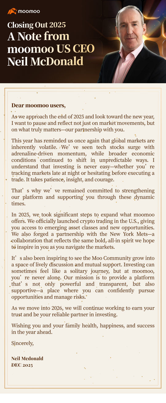 Closing Out 2025: A Note from moomoo US CEO Neil McDonald