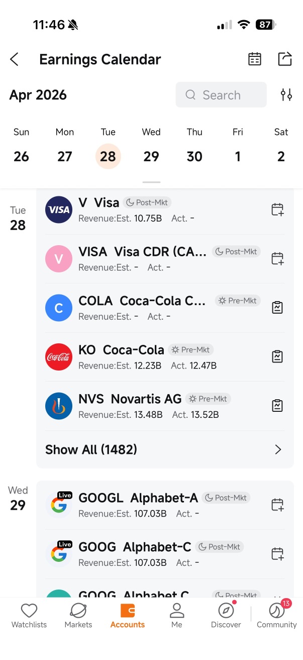 Which Moomoo features do you like to use during the Earnings Season?