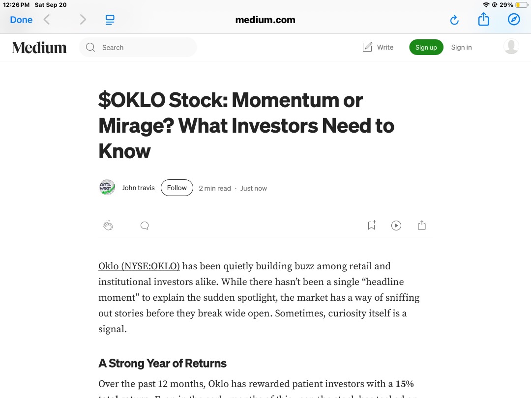 $OKLO Stock: Momentum or Mirage? What Investors Need to Know