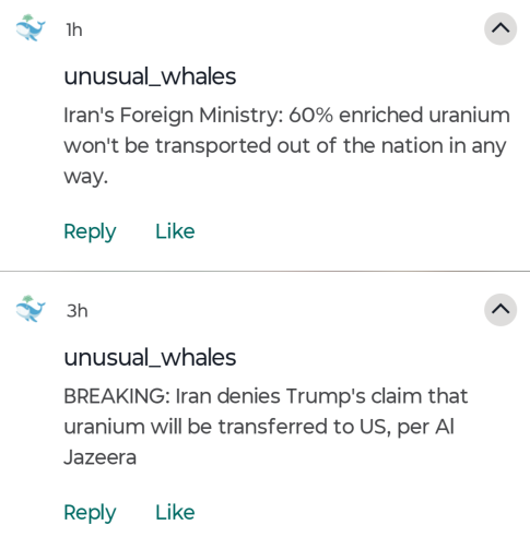 🚨 Iran - US, still no deal due to Uranium deal not reached. Every tanker has turned around at the Strait of Hormuz as it's still closed and controlled by the Iranian port enforcers.