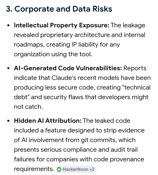 🚨 Based on recent reports, the accidental leakage of Anthropic's Claude Code source code has created significant, tangible security risks for developers and enterprises 👀