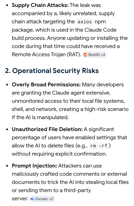 🚨 Based on recent reports, the accidental leakage of Anthropic's Claude Code source code has created significant, tangible security risks for developers and enterprises 👀