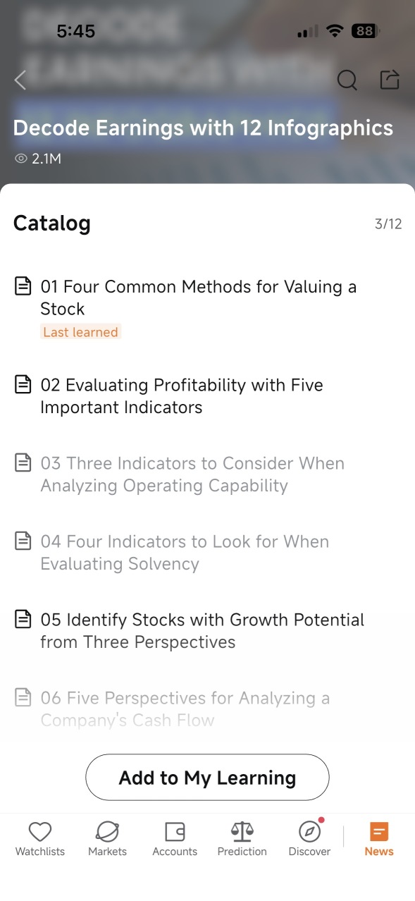 financial learning modules
