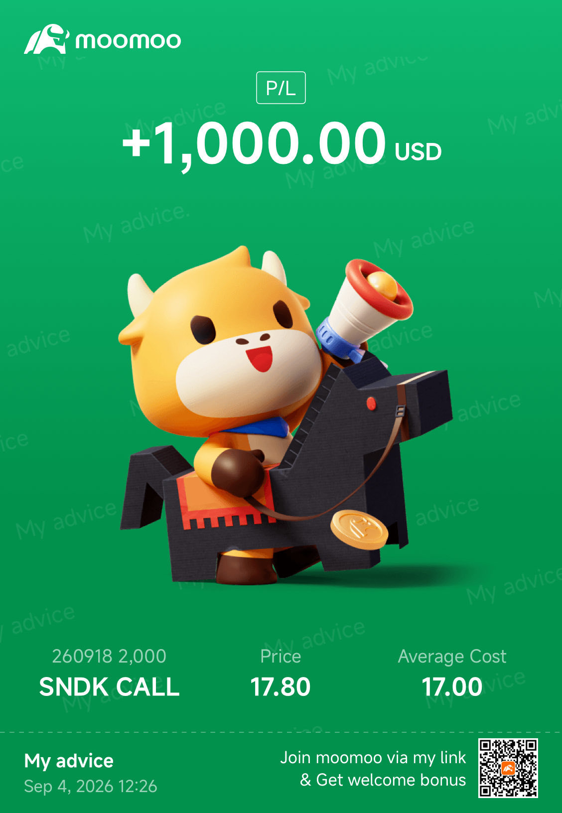 $閃迪 (SNDK.US)$ 我上個月虧掉的錢 全都回來了 ✈️✈️✈️✈️✈️✈️🫶