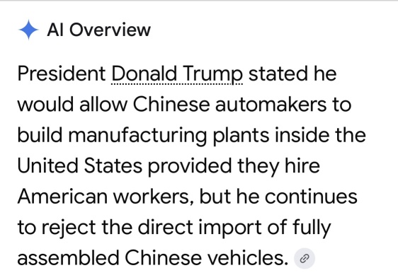 Trump ยอมให้ EV จีนเข้าอเมริกา แบบนี้ Tesla พังแน่