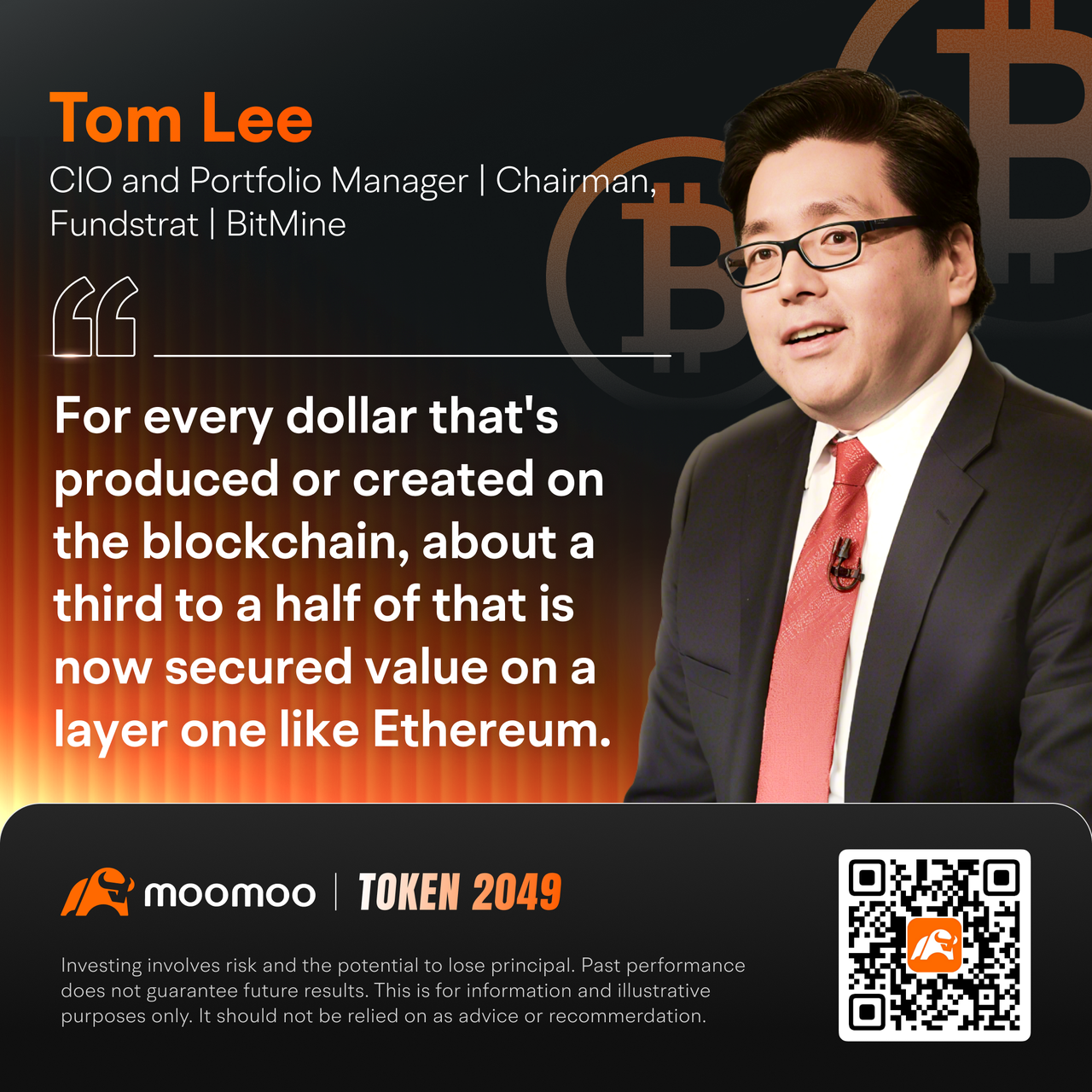 Token 2049インタビュー：トム・リー氏と共に金融の新たなフロンティアを形作る - moomooコミュニティ