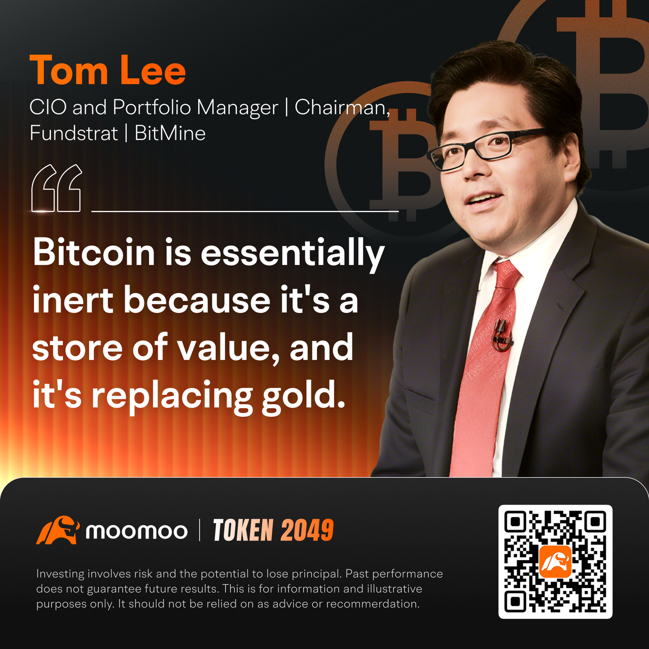 Token 2049インタビュー：トム・リー氏と共に金融の新たなフロンティアを形作る - moomooコミュニティ