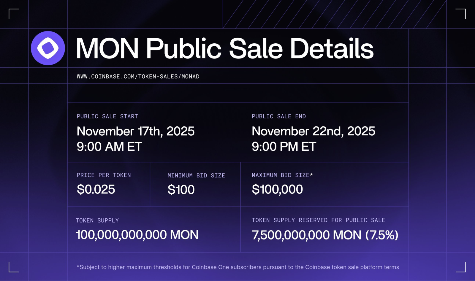 加密货币入门| 一页了解MON：Coinbase的首个美国ICO回归- moomoo 社区
