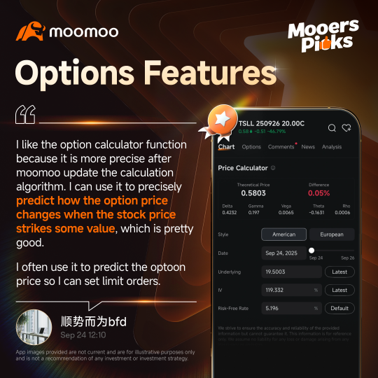 期权功能如何简化投资？来自6位moomoo用户的心得！