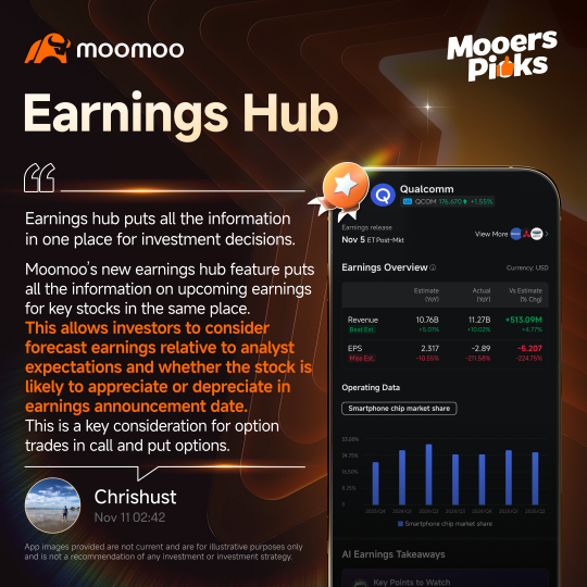 How does the earnings hub help mooers seize opportunities during earnings season? Insights from 5 mooers!