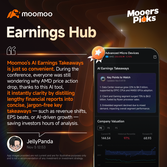 How does the earnings hub help mooers seize opportunities during earnings season? Insights from 5 mooers!