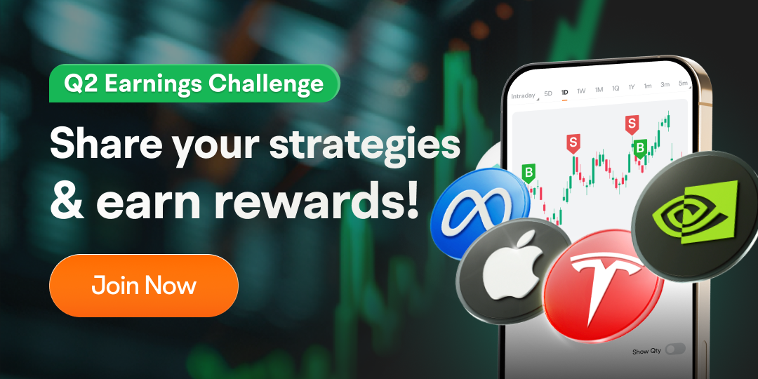Hi, mooers! Just a heads-up: Q2 Earnings Challenge is in full swing! With so many big earnings set to release this week, what's your or other mooers' take? Now join the challenge, leverage moomoo's handy features to support your views on these stocks and earn plenty of rewards! [Share Link: Don't miss the chance to win big>>] Need a quick update on this week's events? Check out moomoo's fresh earnings & economic calendars to start this week! [Laugh]          ...