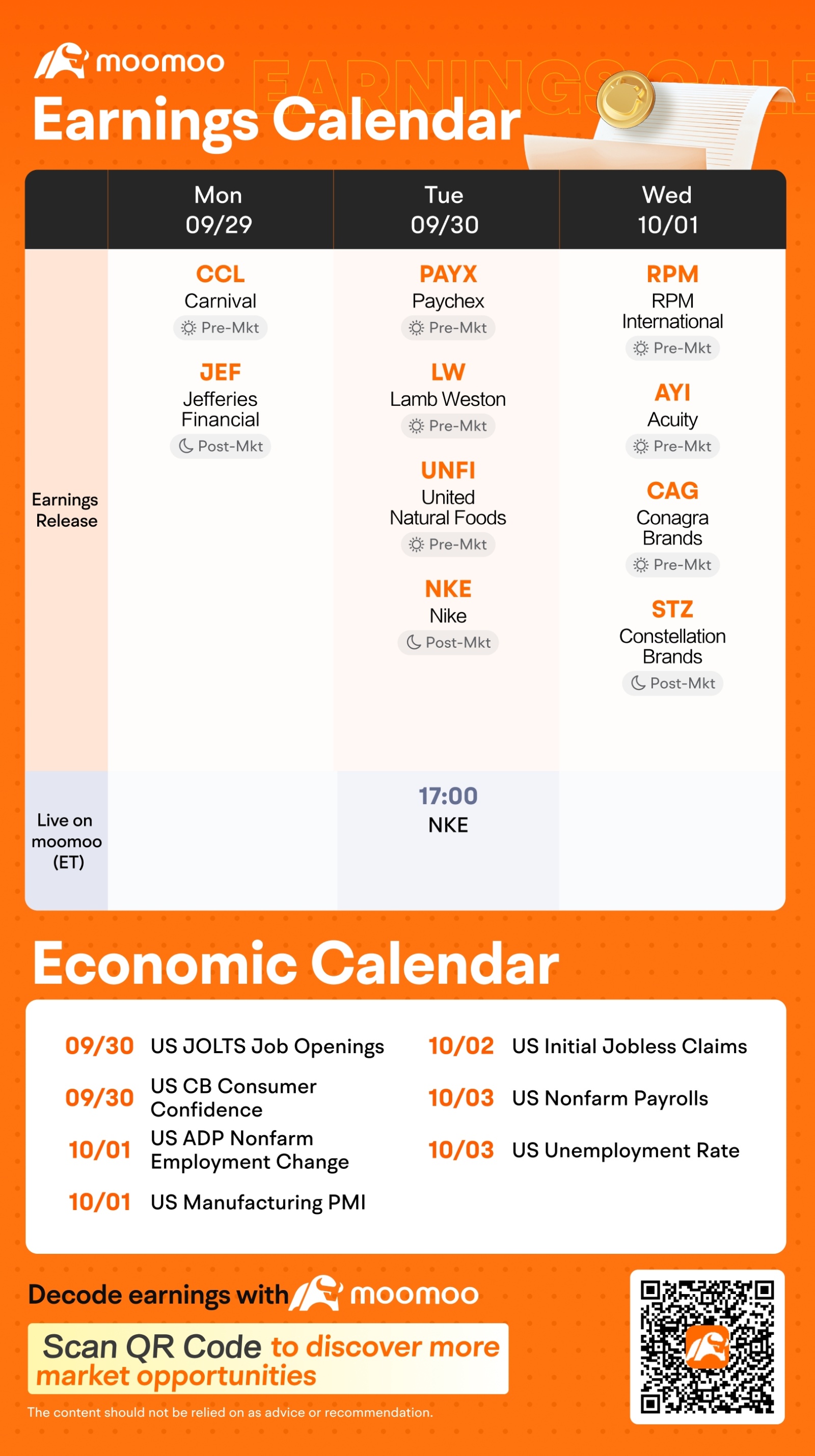 每周收益前瞻：通过预测市场赢家赢取奖励！