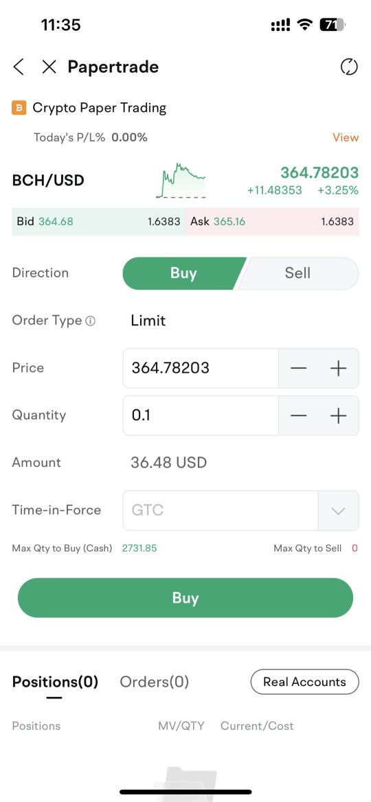 🌐 Singapore's first compliant securities company to support Crypto paper trading!