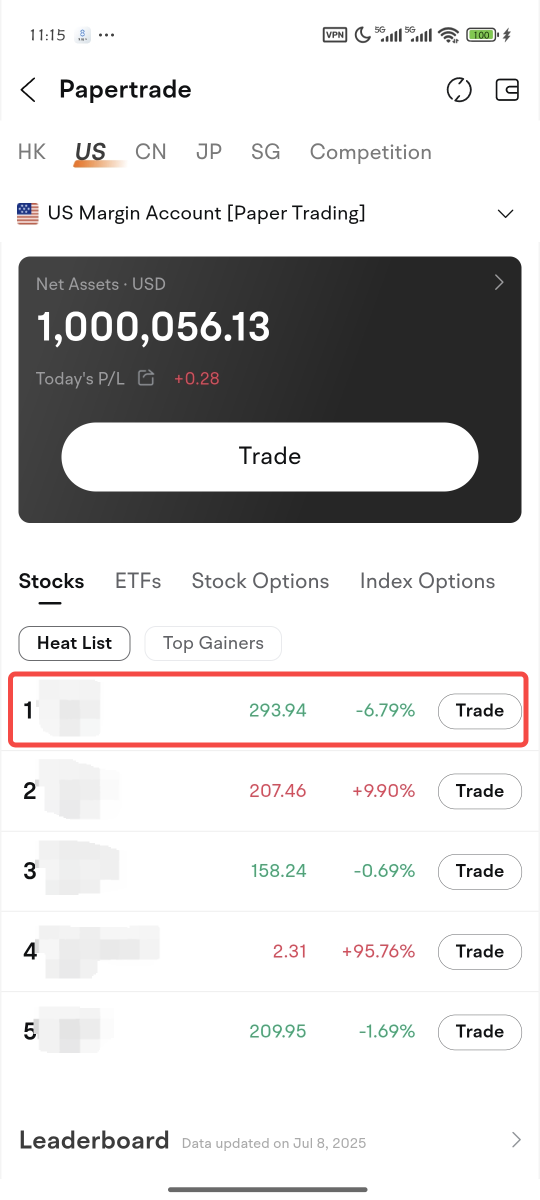 在MOOMOO模擬交易中超越常規交易時間