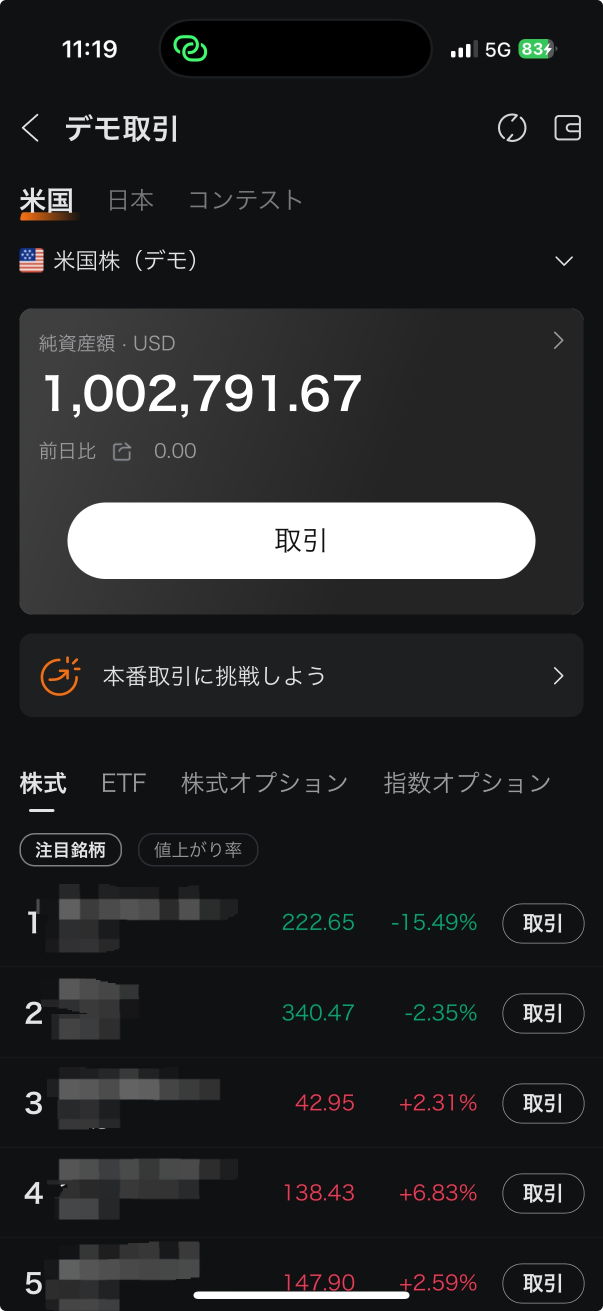 The US stock Papertrade feature supports Post-Market Trading!