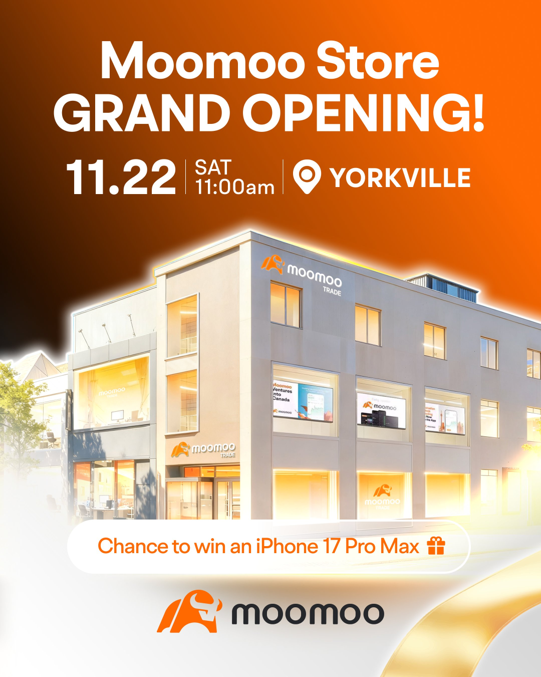 It’s Official! moomoo Canada’s First Physical Store Opens on November 22! 