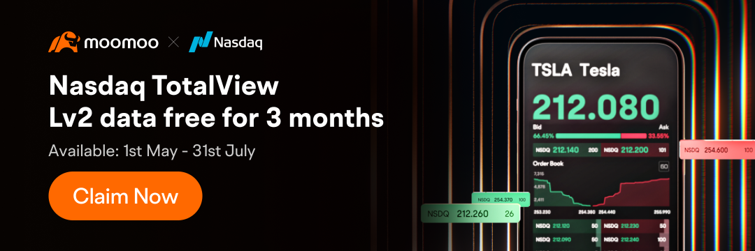 Enhance your trading journey with up to 3 months of Level 2 data from moomoo and Nasdaq for free!