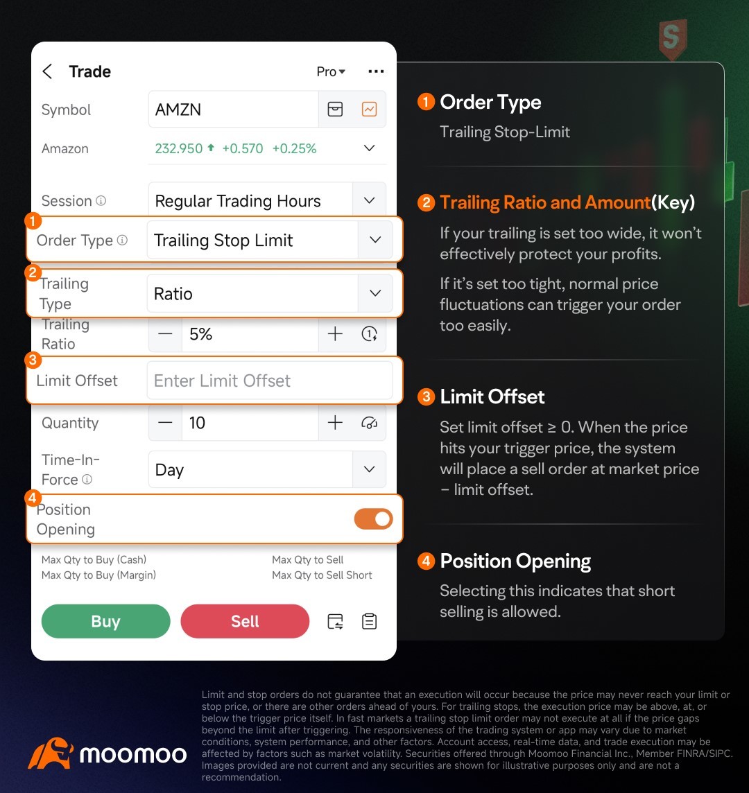 Trailing Stop Orders help you catch the upside and protect gains！