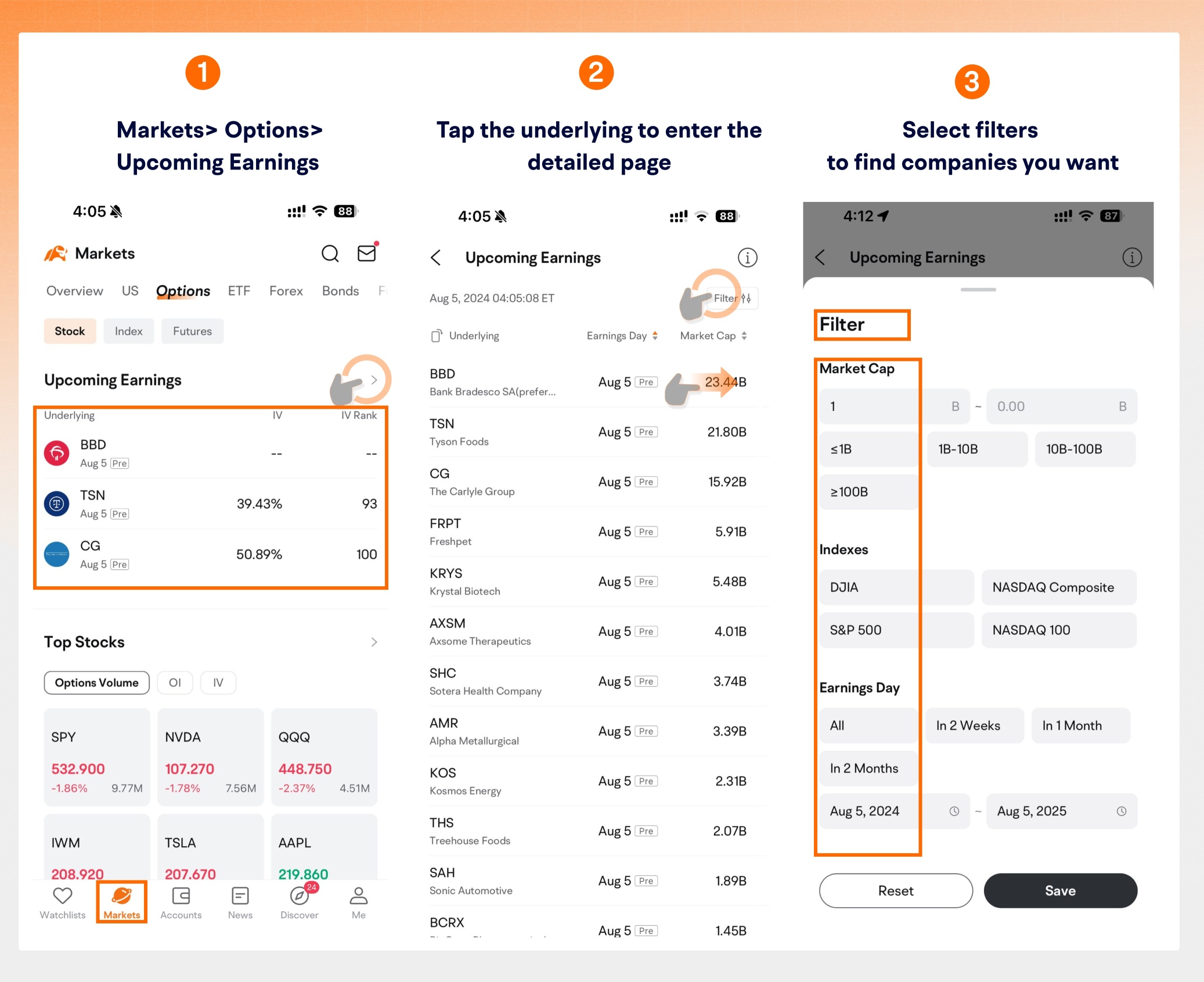 Unlock potential earnings season opportunities with Upcoming Earnings feature!